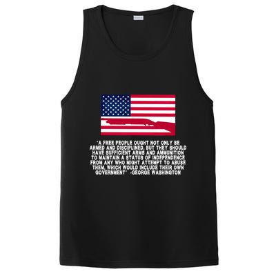 Patriotic Quote George Washington PosiCharge Competitor Tank