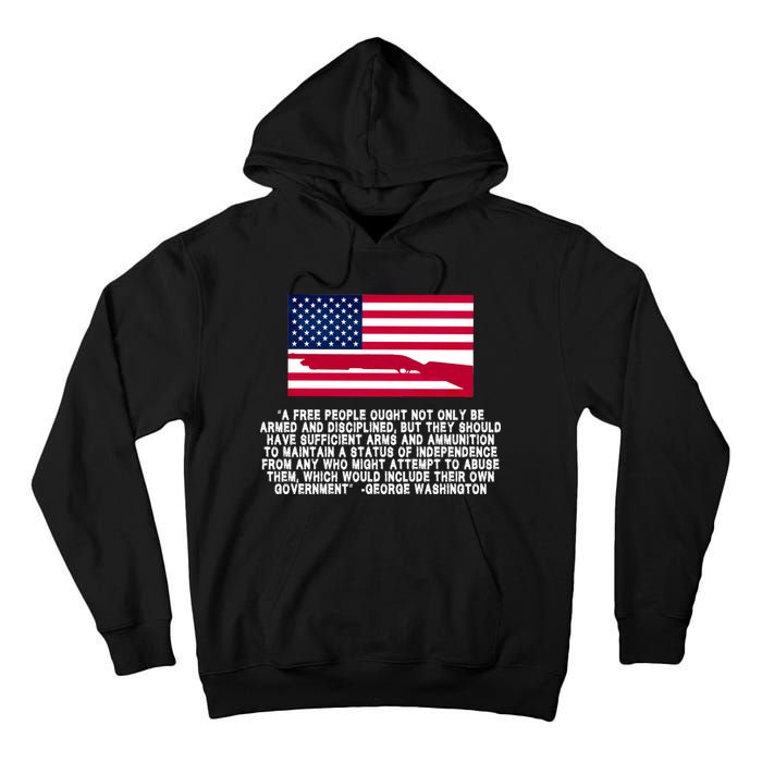 Patriotic Quote George Washington Tall Hoodie