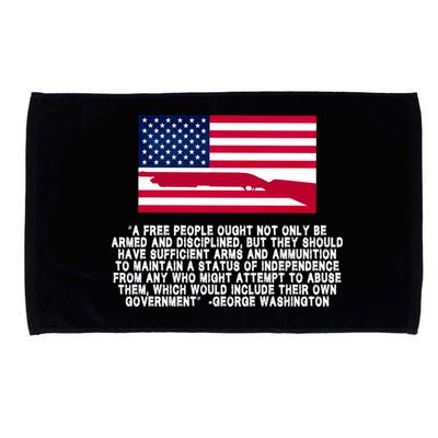 Patriotic Quote George Washington Microfiber Hand Towel