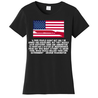 Patriotic Quote George Washington Women's T-Shirt