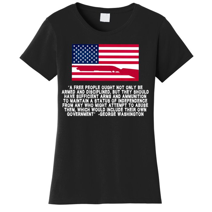 Patriotic Quote George Washington Women's T-Shirt