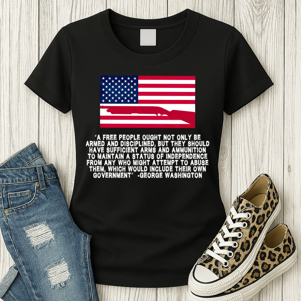 Patriotic Quote George Washington Womens T-Shirt