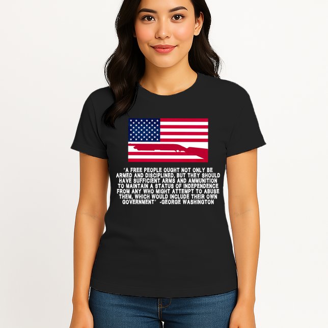 Patriotic Quote George Washington Womens T-Shirt