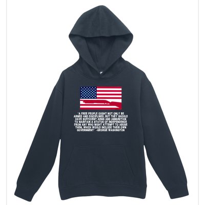 Patriotic Quote George Washington Urban Pullover Hoodie