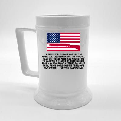 Patriotic Quote George Washington Beer Stein