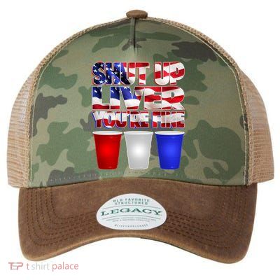 Patriotic Shut Up Liver You're Fine USA  Legacy Tie Dye Trucker Hat