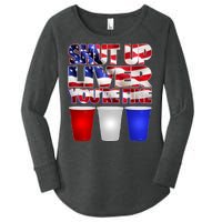 Patriotic Shut Up Liver You're Fine USA  Women's Perfect Tri Tunic Long Sleeve Shirt