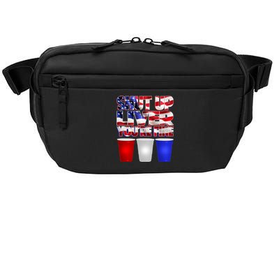 Patriotic Shut Up Liver You're Fine USA  Crossbody Pack