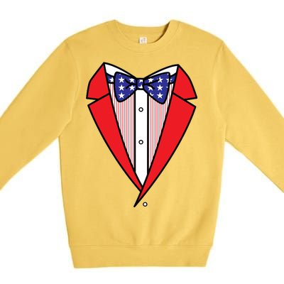 Patriotic Tuxedo Premium Crewneck Sweatshirt