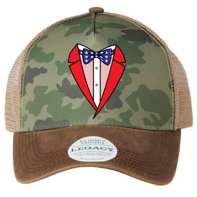 Patriotic Tuxedo Legacy Tie Dye Trucker Hat