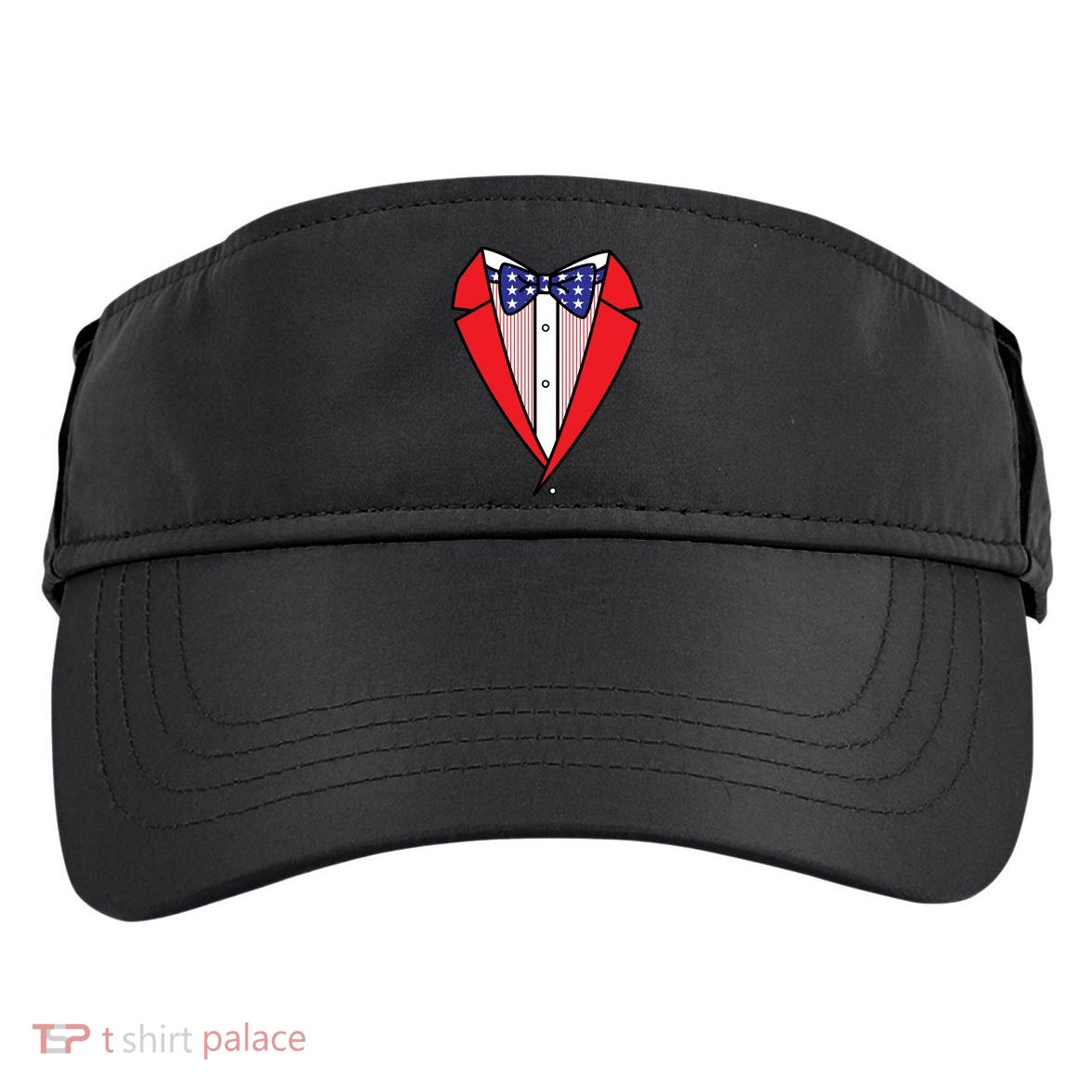 Patriotic Tuxedo Adult Drive Performance Visor