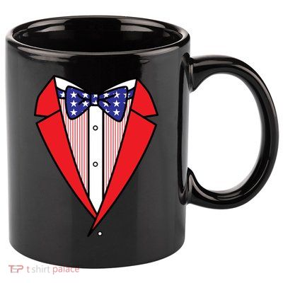 Patriotic Tuxedo 11oz C Handle Ceramic Mug