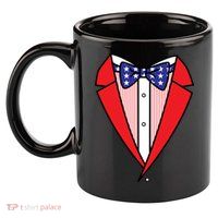 Patriotic Tuxedo 11oz C Handle Ceramic Mug