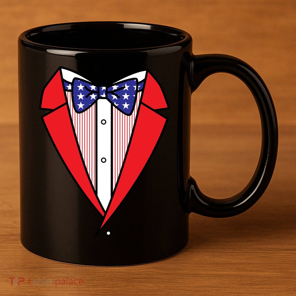 Patriotic Tuxedo 11oz C Handle Ceramic Mug