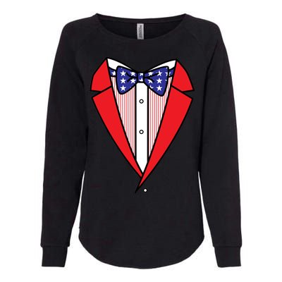 Patriotic Tuxedo Womens California Wash Sweatshirt