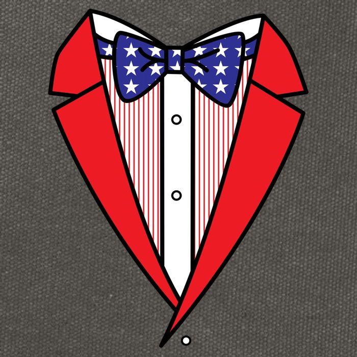 Patriotic Tuxedo Cotton Canvas Backpack