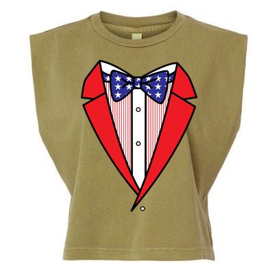 Patriotic Tuxedo Garment-Dyed Women's Muscle Tee