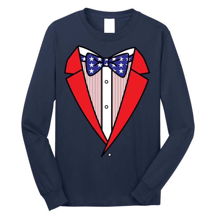 Patriotic Tuxedo Long Sleeve Shirt