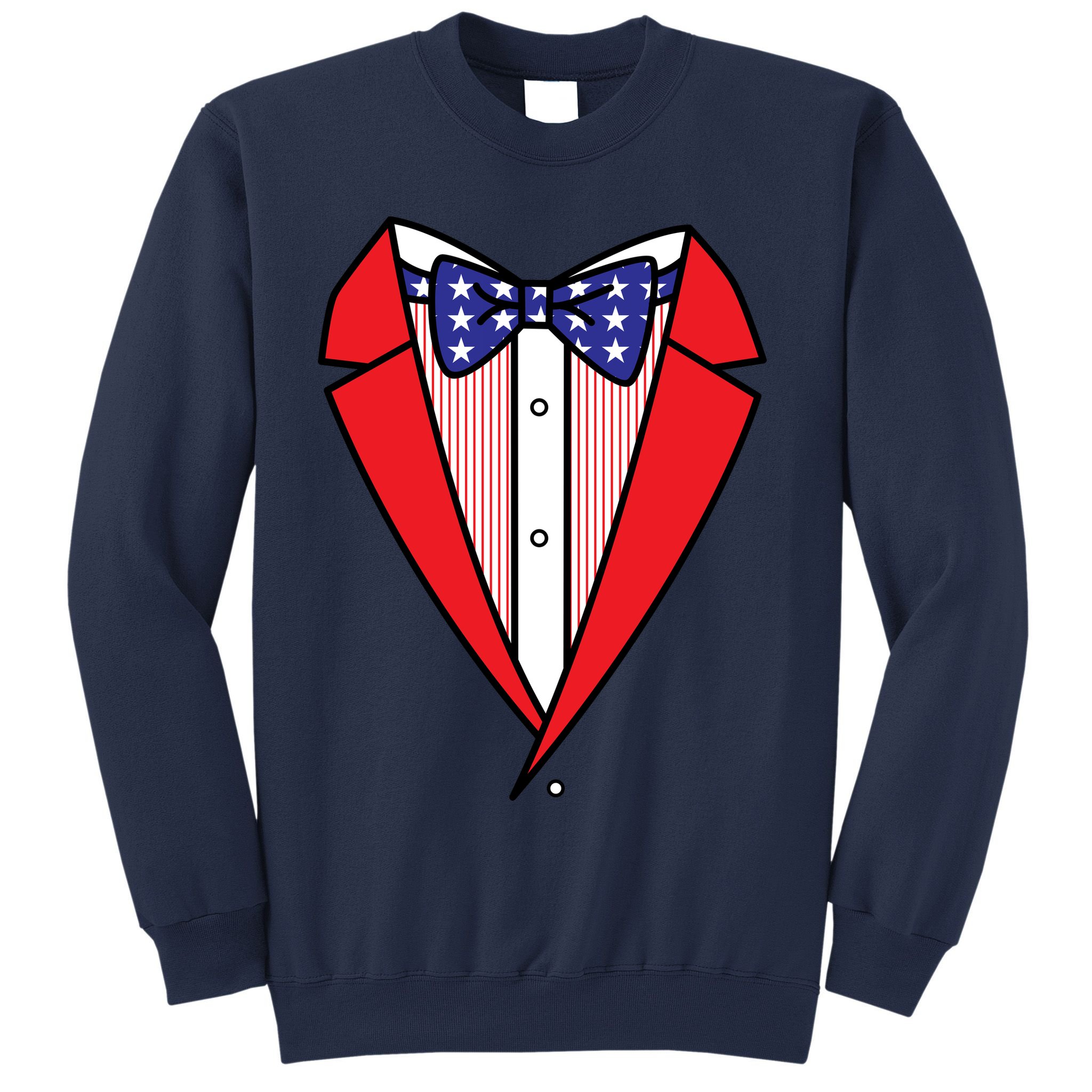 Patriotic Tuxedo Sweatshirt