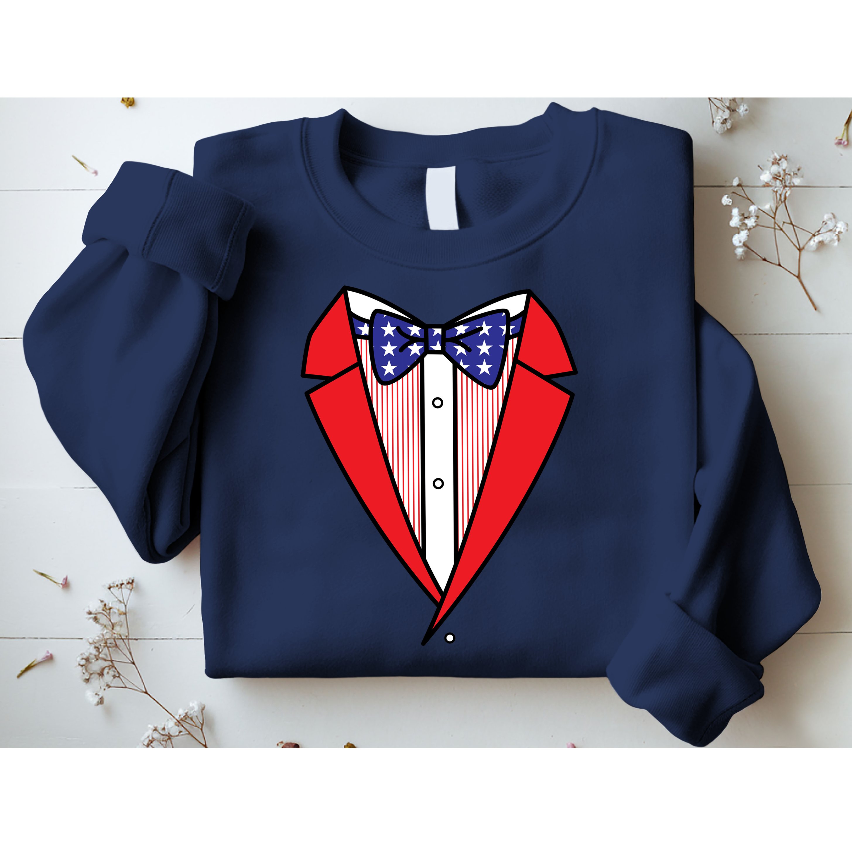 Patriotic Tuxedo Sweatshirt