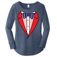 Patriotic Tuxedo Women's Perfect Tri Tunic Long Sleeve Shirt