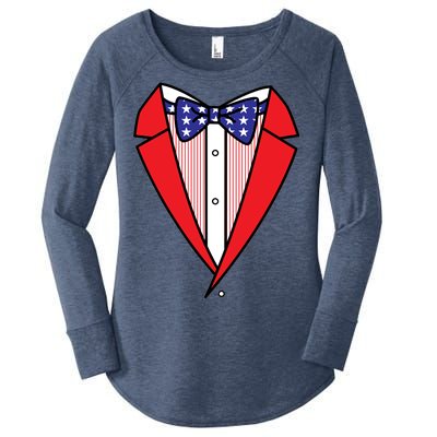 Patriotic Tuxedo Women's Perfect Tri Tunic Long Sleeve Shirt