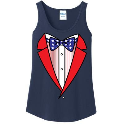 Patriotic Tuxedo Ladies Essential Tank