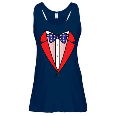 Patriotic Tuxedo Ladies Essential Flowy Tank