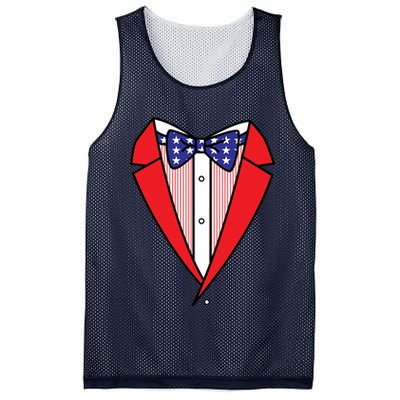 Patriotic Tuxedo Mesh Reversible Basketball Jersey Tank