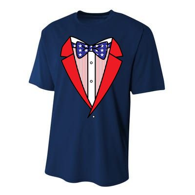 Patriotic Tuxedo Performance Sprint T-Shirt