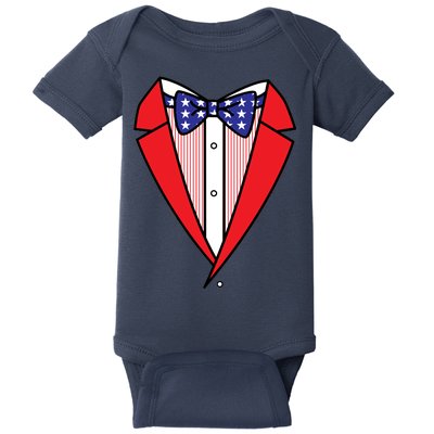 Patriotic Tuxedo Baby Bodysuit