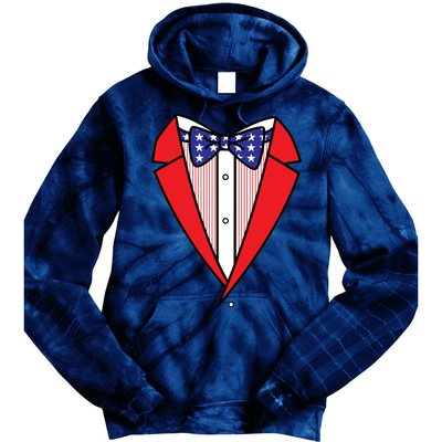 Patriotic Tuxedo Tie Dye Hoodie