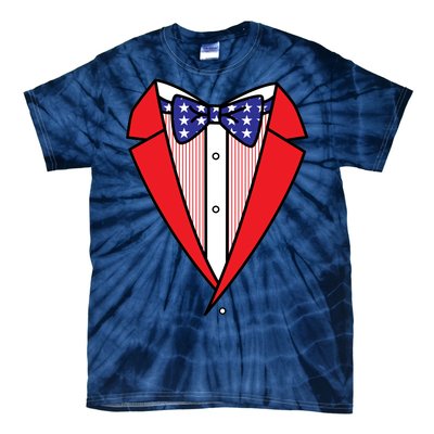 Patriotic Tuxedo Tie-Dye T-Shirt