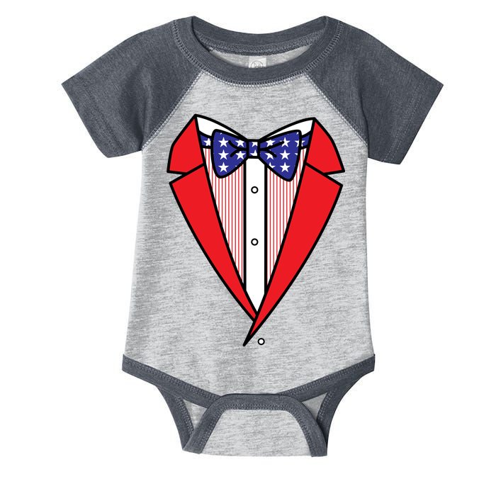 Patriotic Tuxedo Infant Baby Jersey Bodysuit