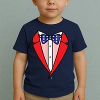 Patriotic Tuxedo Toddler T-Shirt