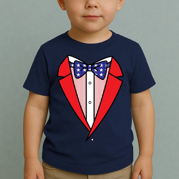Patriotic Tuxedo Toddler T-Shirt