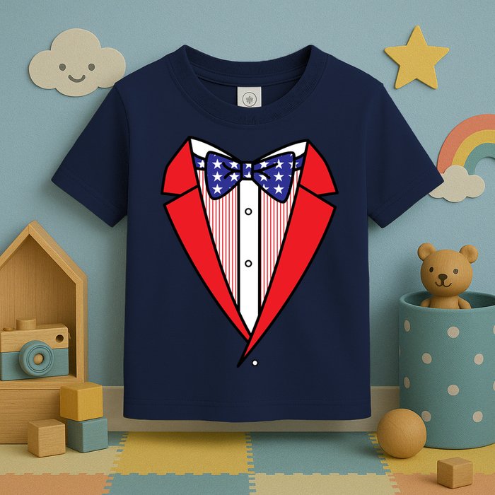Patriotic Tuxedo Toddler T-Shirt