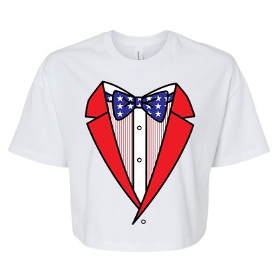 Patriotic Tuxedo Bella+Canvas Jersey Crop Tee