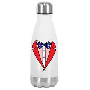 Patriotic Tuxedo Stainless Steel Insulated Water Bottle