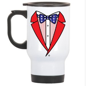 Patriotic Tuxedo Stainless Steel Travel Mug