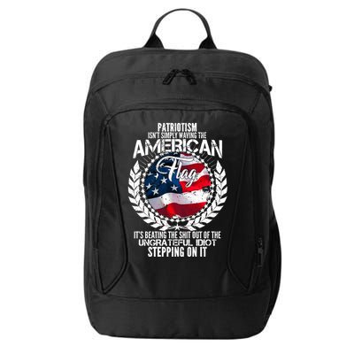 Patriotism American Flag City Backpack