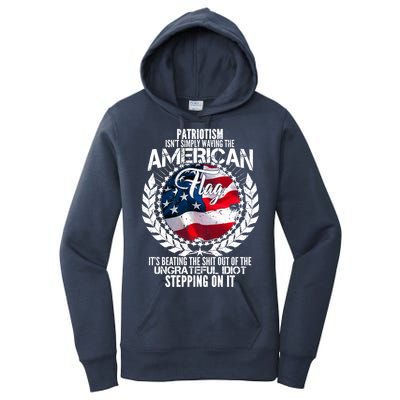 Patriotism American Flag Women's Pullover Hoodie