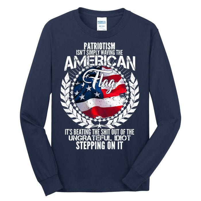 Patriotism American Flag Tall Long Sleeve T-Shirt