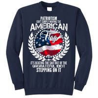 Patriotism American Flag Tall Sweatshirt