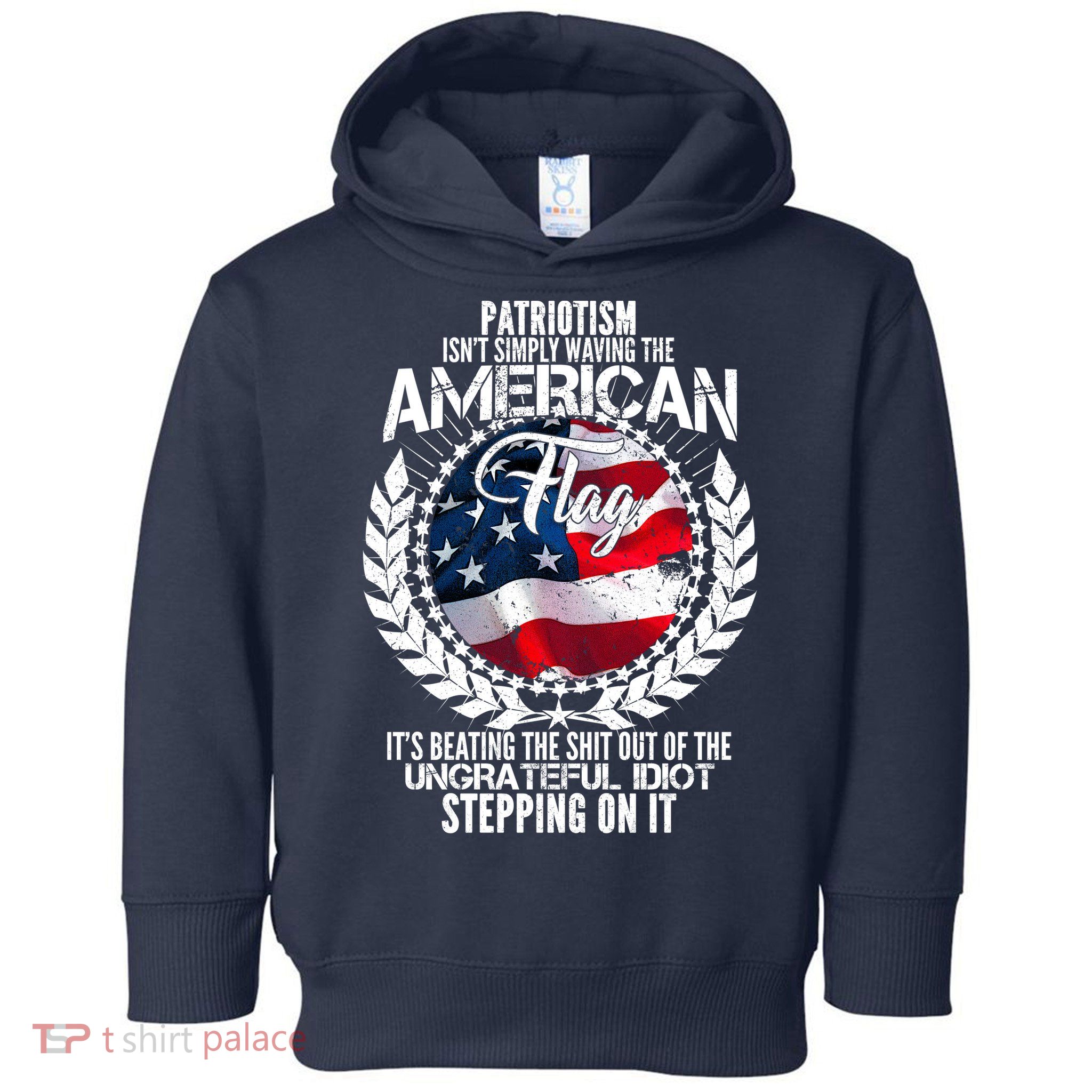 Patriotism American Flag Toddler Hoodie