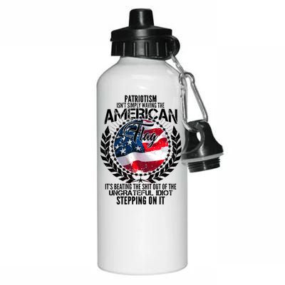 Patriotism American Flag Aluminum Water Bottle