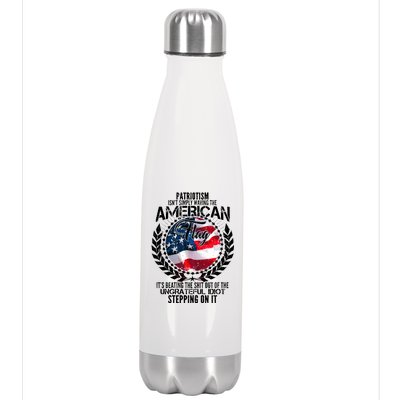 Patriotism American Flag Stainless Steel Insulated Water Bottle