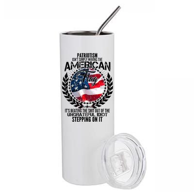 Patriotism American Flag Stainless Steel Tumbler