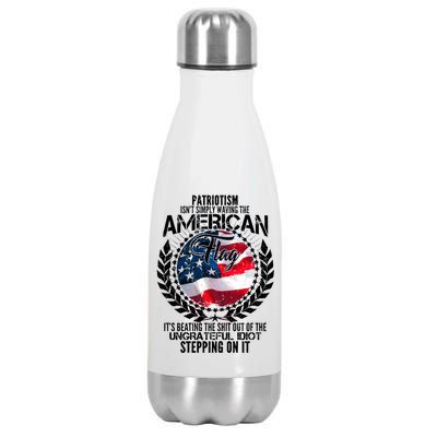 Patriotism American Flag Stainless Steel Insulated Water Bottle