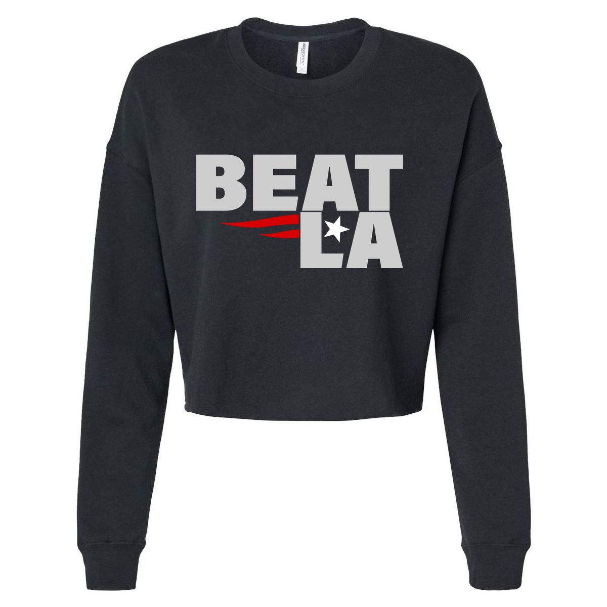 Patriots Beat LA Cropped Pullover Crew